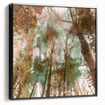 Textured Acrylic Wall Art – Nature-Inspired Abstract Forest Print