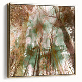 Textured Acrylic Wall Art – Nature-Inspired Abstract Forest Print