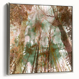 Textured Acrylic Wall Art – Nature-Inspired Abstract Forest Print