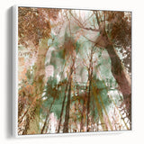 Textured Acrylic Wall Art – Nature-Inspired Abstract Forest Print
