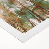 Textured Acrylic Wall Art – Nature-Inspired Abstract Forest Print