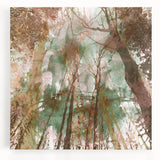 Textured Acrylic Wall Art – Nature-Inspired Abstract Forest Print