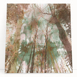 Textured Acrylic Wall Art – Nature-Inspired Abstract Forest Print
