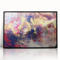 Large Abstract Wall Decor – Cosmic Swirl in Gold, Red & Navy