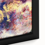 Large Abstract Wall Decor – Cosmic Swirl in Gold, Red & Navy