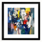 Dynamic Abstract Expressionist Wall Art – Textured Canvas Print