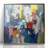 Dynamic Abstract Expressionist Wall Art – Textured Canvas Print