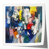 Dynamic Abstract Expressionist Wall Art – Textured Canvas Print