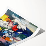 Dynamic Abstract Expressionist Wall Art – Textured Canvas Print