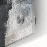 Earthen Harmony Abstracts - Abstract Face Silhouette Art in Black and Gray