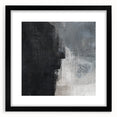 Earthen Harmony Abstracts - Abstract Face Silhouette Art in Black and Gray