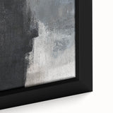 Earthen Harmony Abstracts - Abstract Face Silhouette Art in Black and Gray