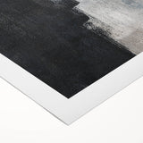 Earthen Harmony Abstracts - Abstract Face Silhouette Art in Black and Gray