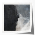 Earthen Harmony Abstracts - Abstract Face Silhouette Art in Black and Gray