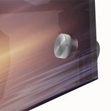 Minimalist Mountain Wall Art – Solitary Tree at Sunset Water Scene