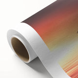 Minimalist Mountain Wall Art – Solitary Tree at Sunset Water Scene