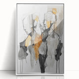 Expressive Abstract Figurative Wall Art – Dual Human Forms