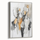Expressive Abstract Figurative Wall Art – Dual Human Forms
