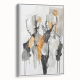 Expressive Abstract Figurative Wall Art – Dual Human Forms