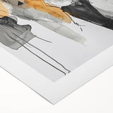 Expressive Abstract Figurative Wall Art – Dual Human Forms