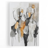Expressive Abstract Figurative Wall Art – Dual Human Forms