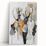Expressive Abstract Figurative Wall Art – Dual Human Forms