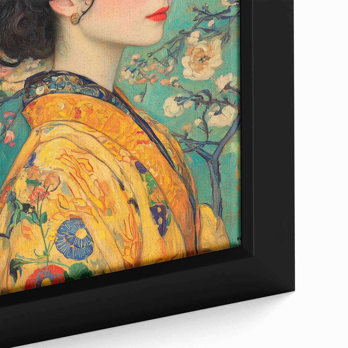 Elegant Abstract Figurative Wall Art – Floral Gold Aesthetic
