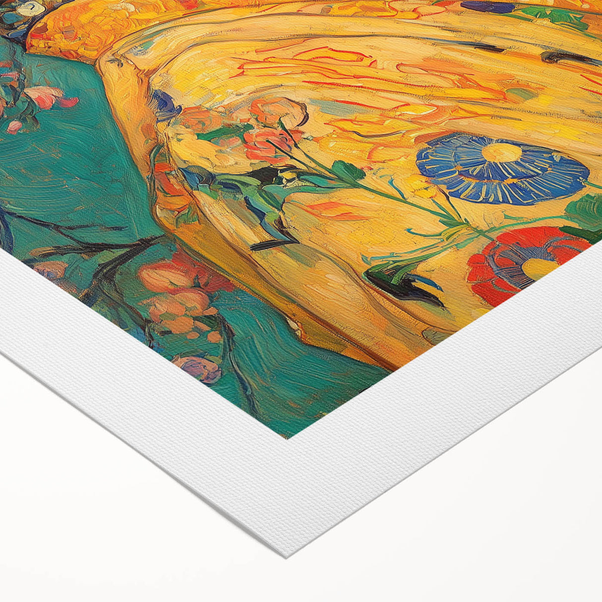 Elegant Abstract Figurative Wall Art – Floral Gold Aesthetic