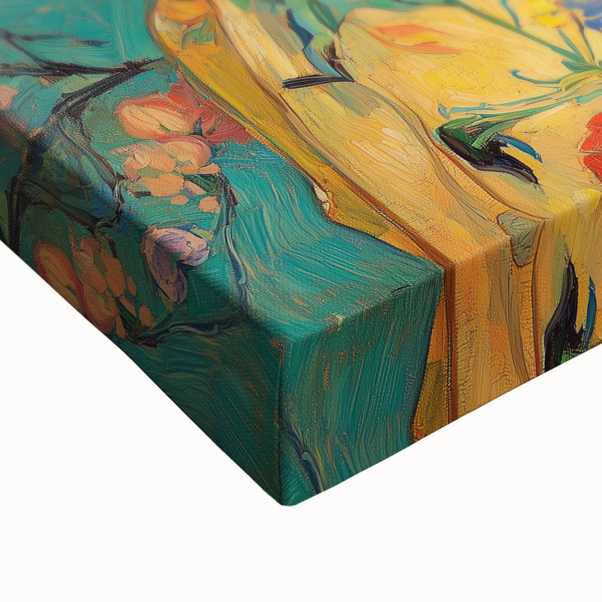Elegant Abstract Figurative Wall Art – Floral Gold Aesthetic
