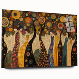 Whimsical Abstract Figurative Wall Art – Enchanted Forest