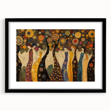 Whimsical Abstract Figurative Wall Art – Enchanted Forest