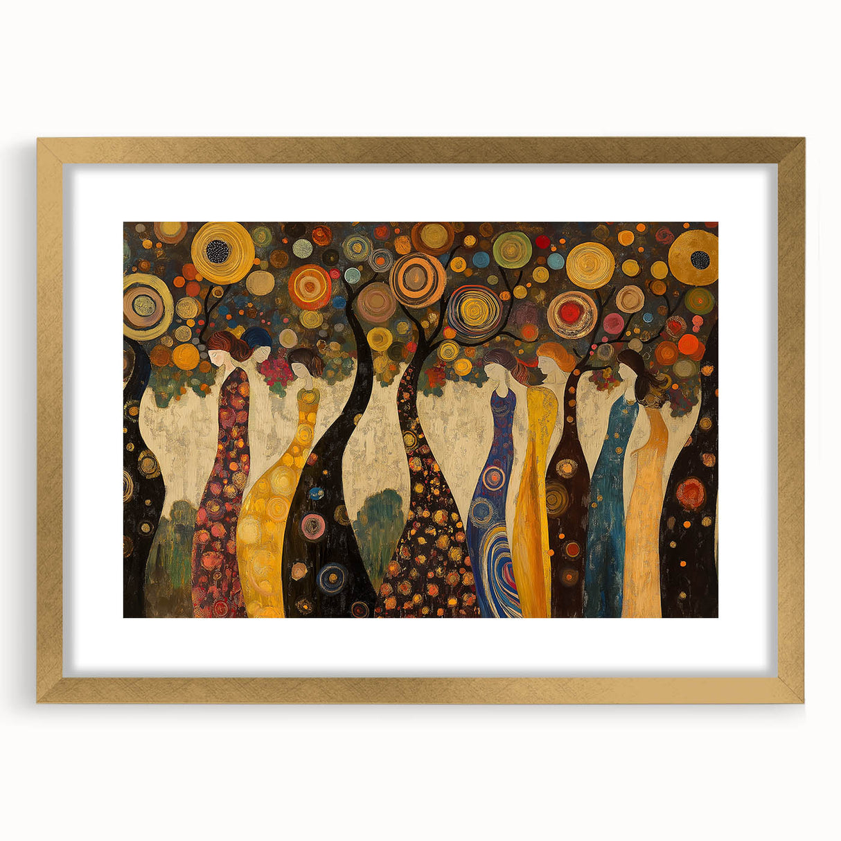 Whimsical Abstract Figurative Wall Art – Enchanted Forest