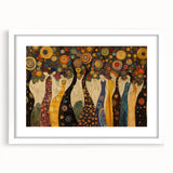 Whimsical Abstract Figurative Wall Art – Enchanted Forest