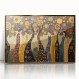 Whimsical Abstract Figurative Wall Art – Enchanted Forest