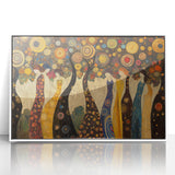 Whimsical Abstract Figurative Wall Art – Enchanted Forest