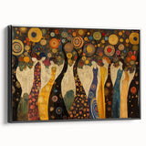 Whimsical Abstract Figurative Wall Art – Enchanted Forest