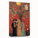 Romantic Abstract Figurative Wall Art – Golden Serenade