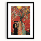 Romantic Abstract Figurative Wall Art – Golden Serenade