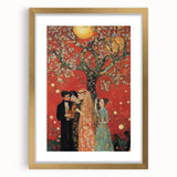 Romantic Abstract Figurative Wall Art – Golden Serenade