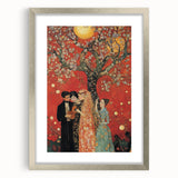 Romantic Abstract Figurative Wall Art – Golden Serenade