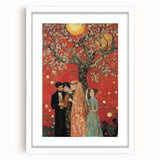 Romantic Abstract Figurative Wall Art – Golden Serenade