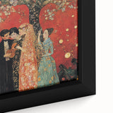 Romantic Abstract Figurative Wall Art – Golden Serenade