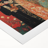 Romantic Abstract Figurative Wall Art – Golden Serenade