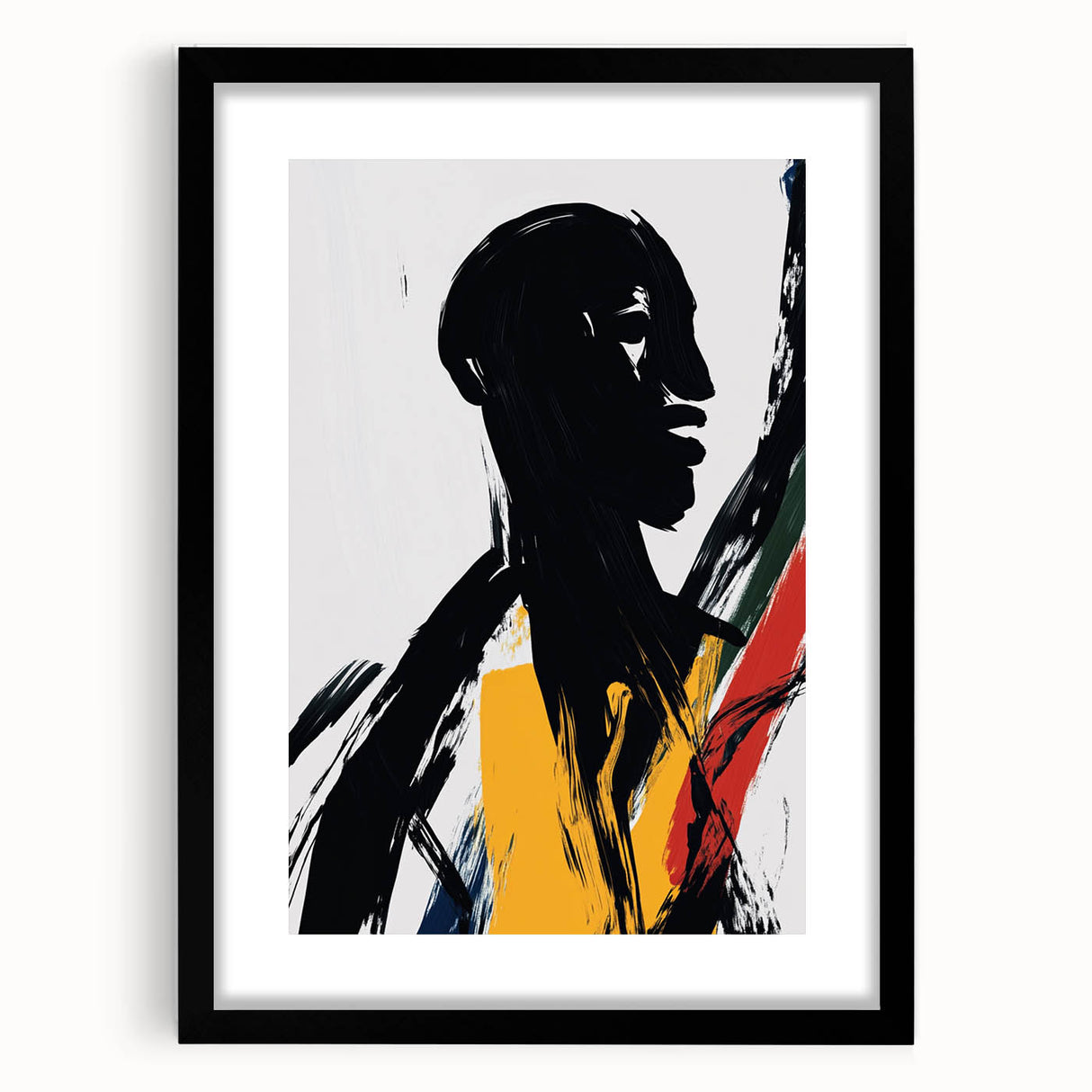 Bold Abstract Figurative Wall Art – Dynamic Human Form