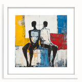 Modern Abstract Figurative Wall Art – Dual Human Forms