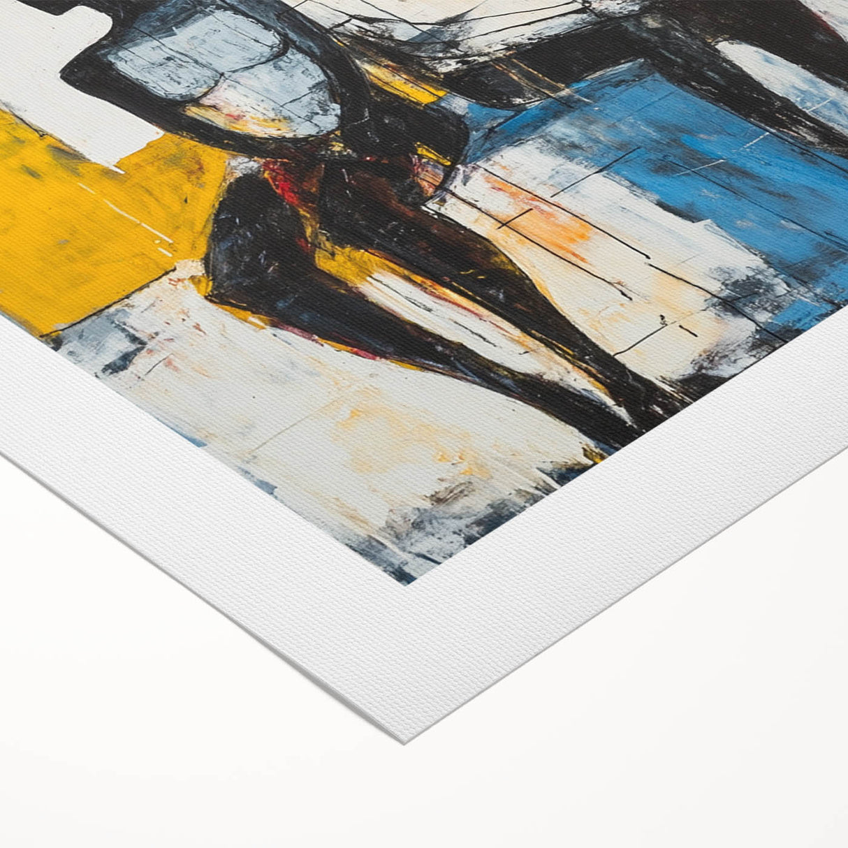 Modern Abstract Figurative Wall Art – Dual Human Forms