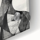 Cubist Abstract Figurative Wall Art – Monochrome Elegance