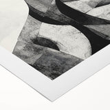 Cubist Abstract Figurative Wall Art – Monochrome Elegance