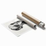 Cubist Abstract Figurative Wall Art – Monochrome Elegance