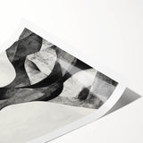 Cubist Abstract Figurative Wall Art – Monochrome Elegance